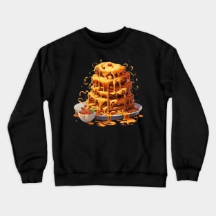 Cheesy Snake Pancake Crewneck Sweatshirt